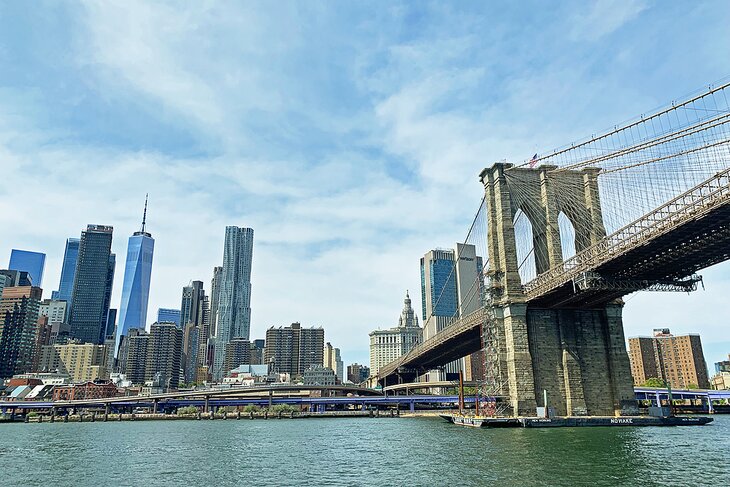 Brooklyn Bridge from ferry