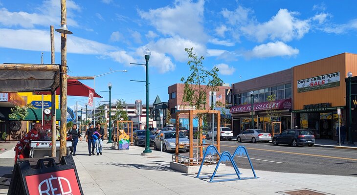 Summer in downtown Anchorage