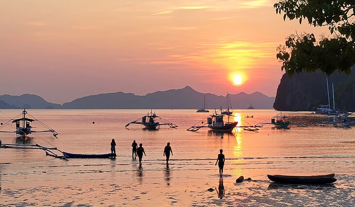 Sunset in El Nido, Palawan