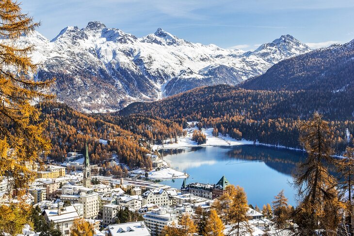 View over St. Moritz