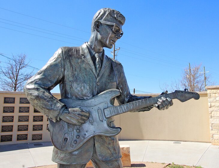 Buddy Holly statue in Lubbock