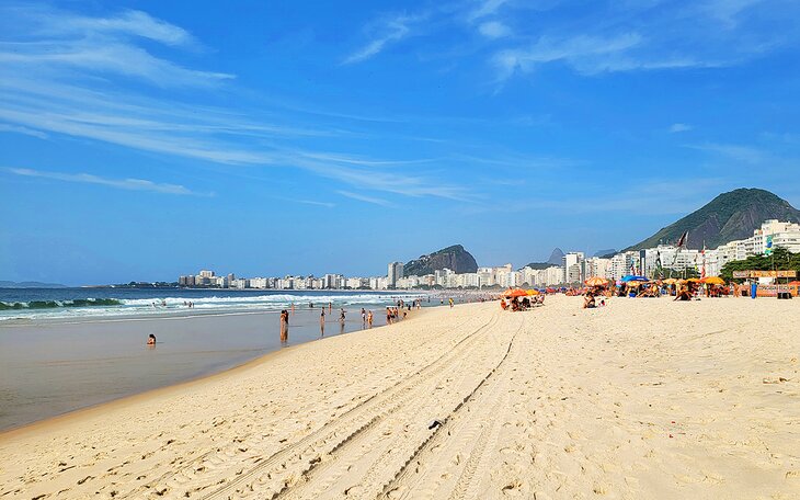 Copacabana Beach in the morning