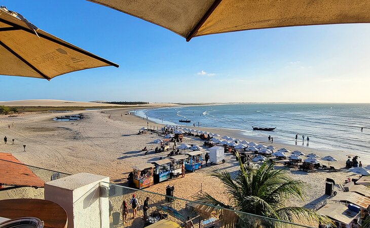 The beach in Jericoacoara