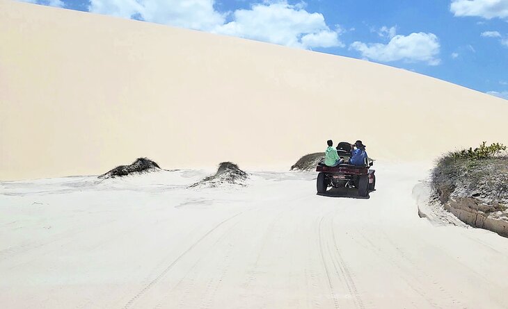 Buggy in the sand dunes near Jericoacoara