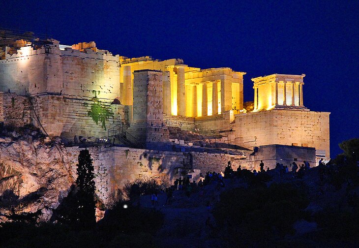 Acropolis at night