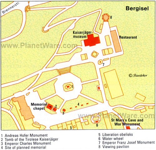 Bergisel - Floor plan map