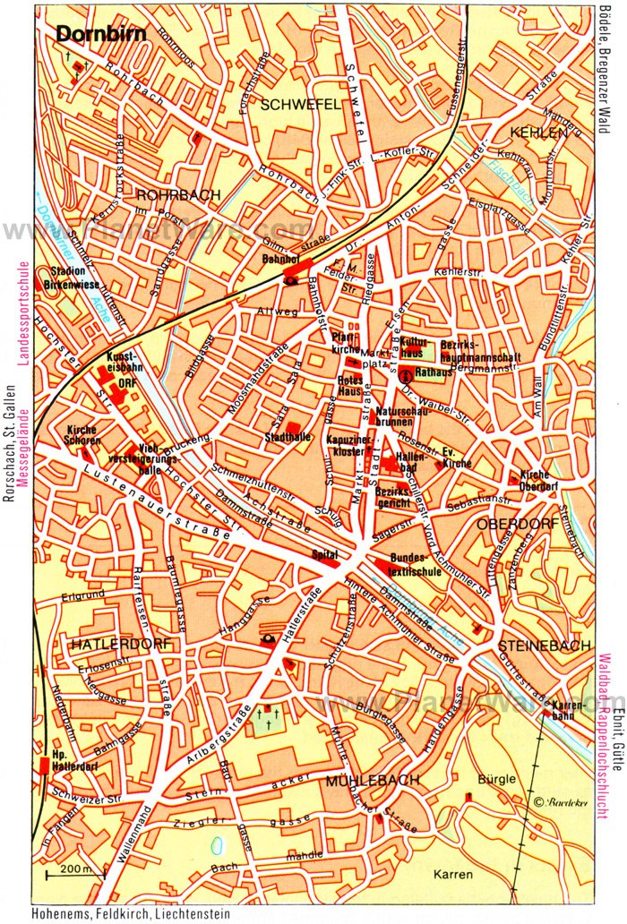 Dornbirn Map - Tourist Attractions