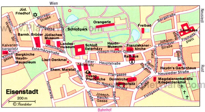 Eisenstadt Map - Tourist Attractions