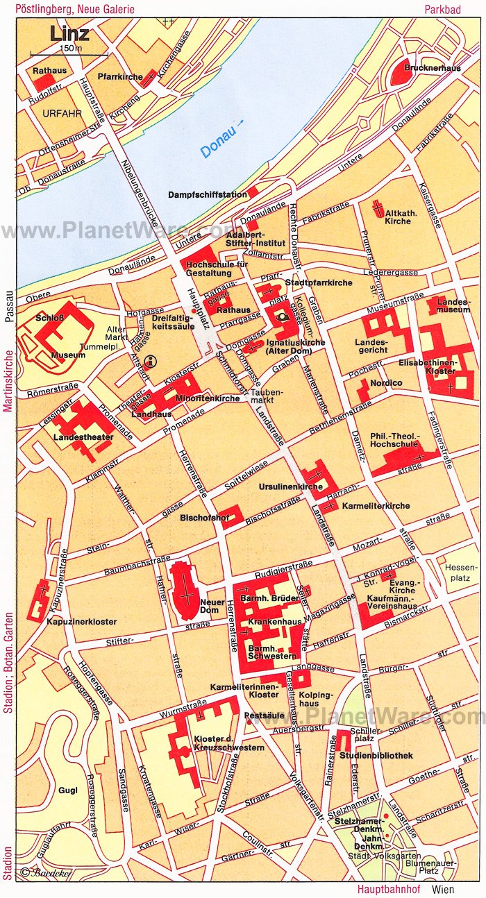 Linz Map - Tourist Attractions