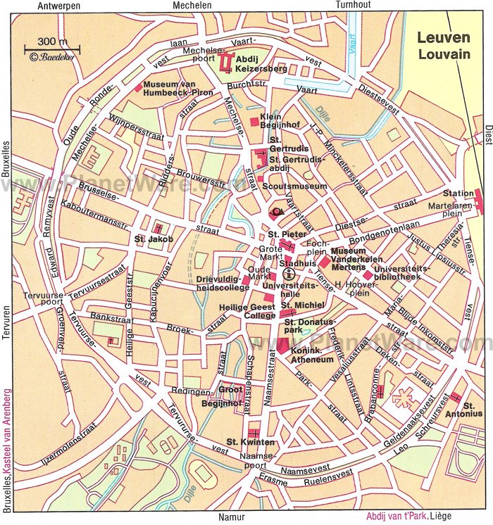 Leuven Map - Tourist Attractions