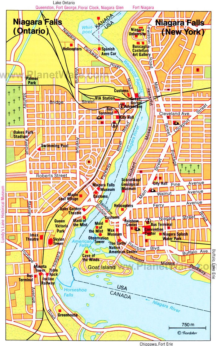 Niagara Falls Park Map