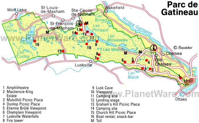 Parc de Gatineau - Floor plan map