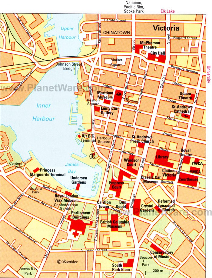 Victoria Map - Tourist Attractions