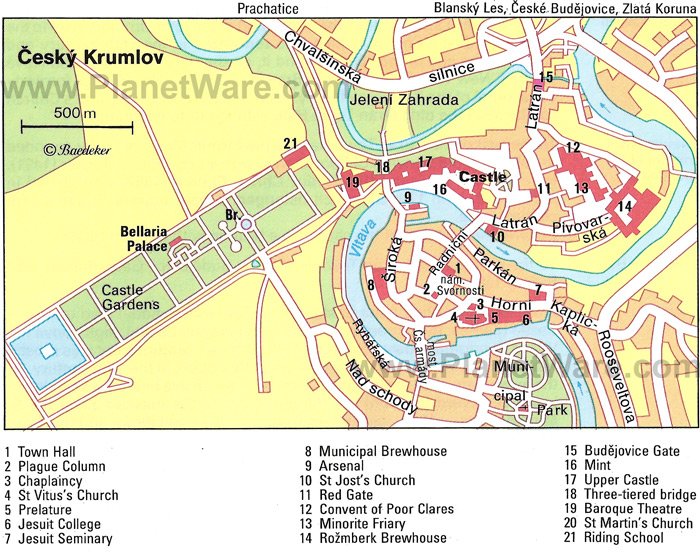 cesky krumlov tourist map pdf