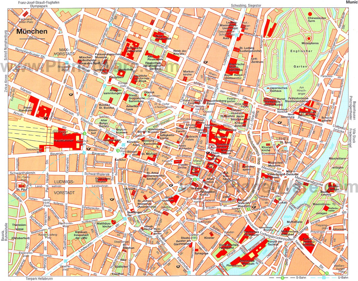 Munich Map - Tourist Attractions