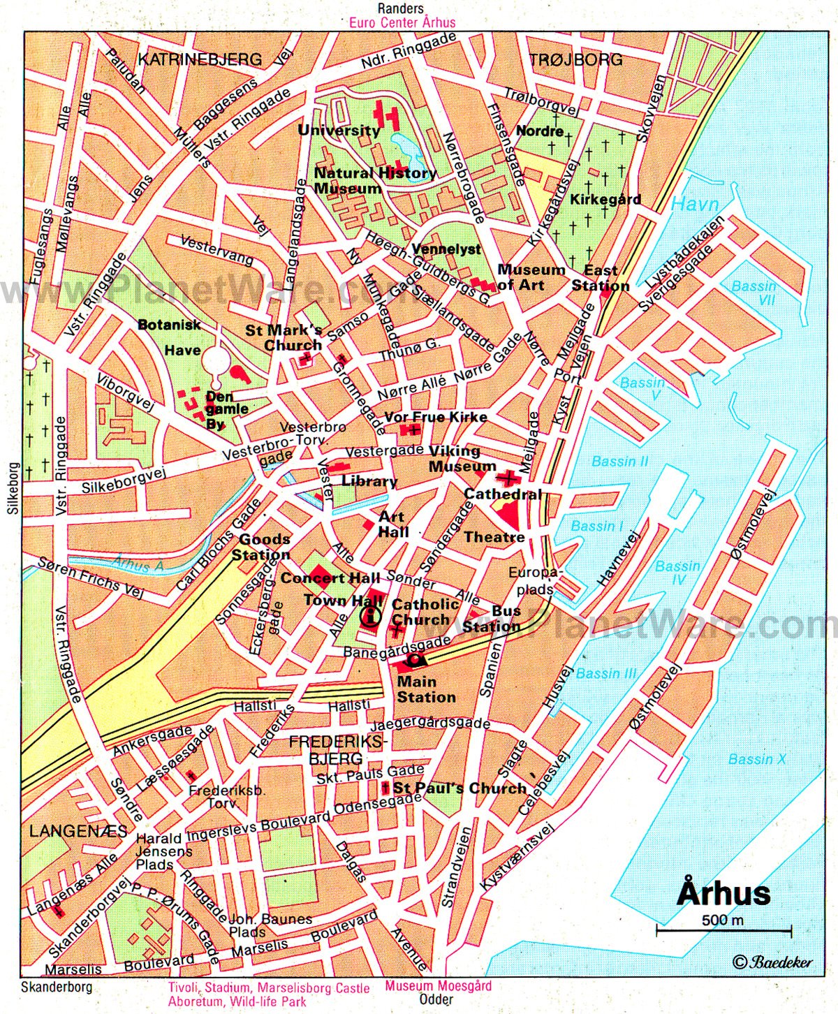 Århus Map - Tourist Attractions