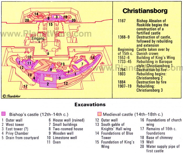 Christiansborg - Floor plan map
