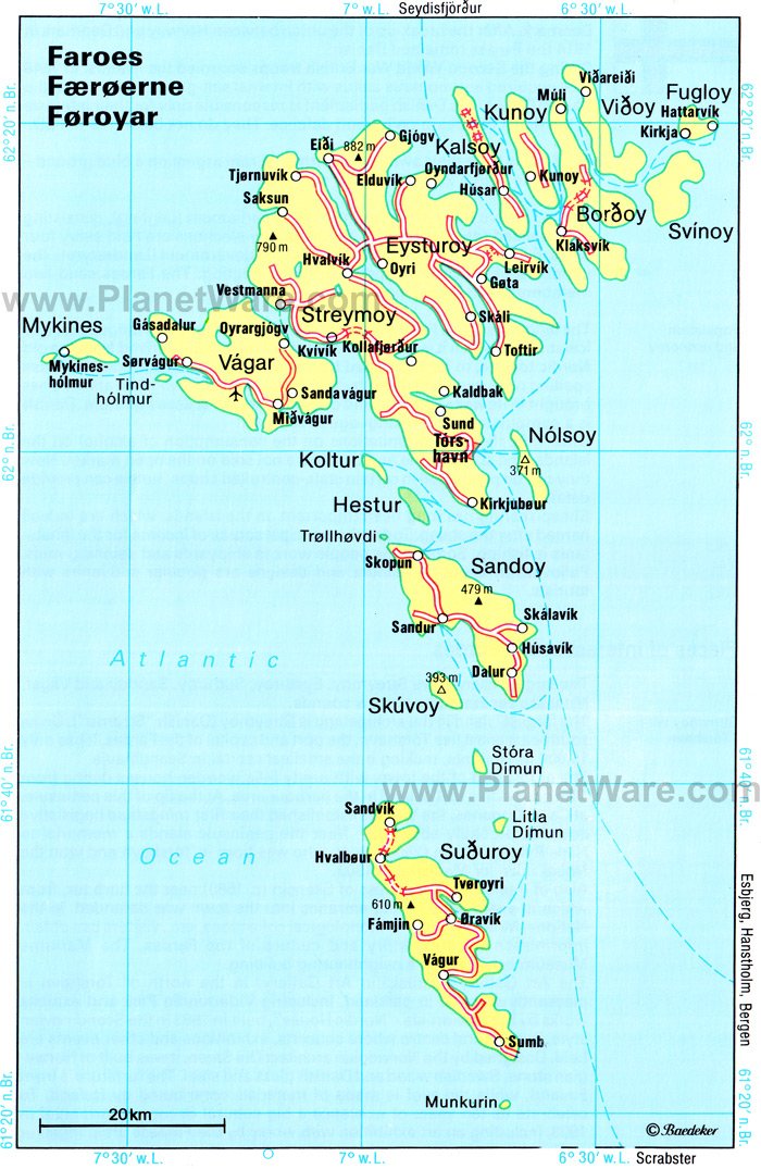 Faroe Islands - Floor plan map