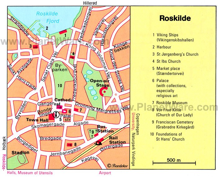 Roskilde Map - Tourist Attractions