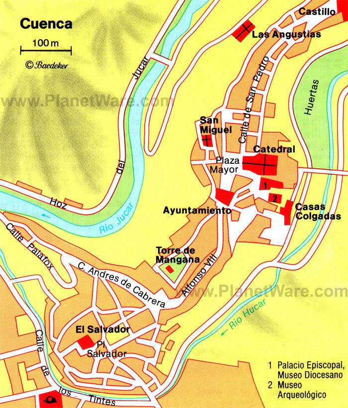 Cuenca Map - Tourist Attractions