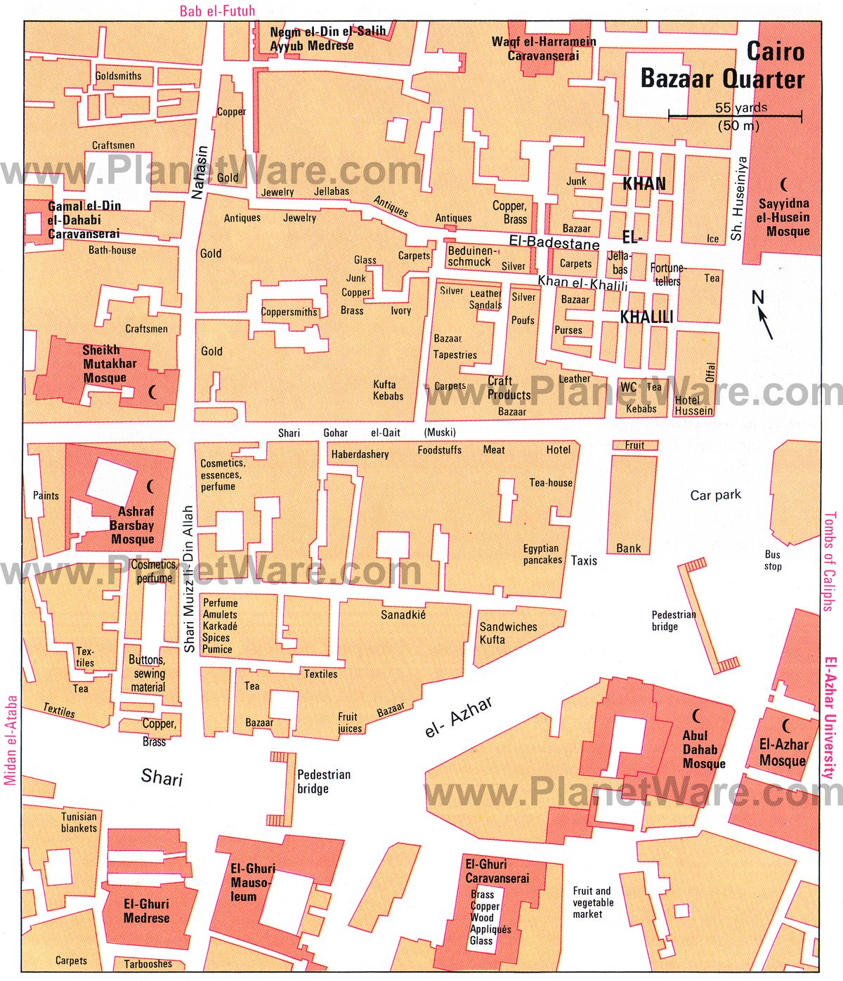 Cairo Bazaar Quarter - Floor plan map