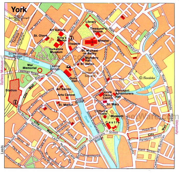 16 TopRated Things to Do in York, England Map England York