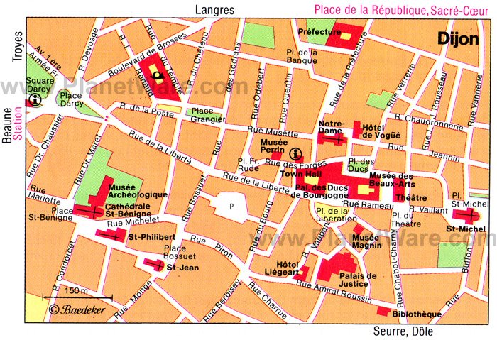 dijon tourist map