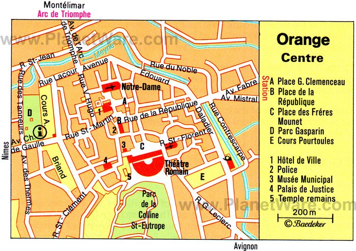 Orange Center Map - Tourist Attractions