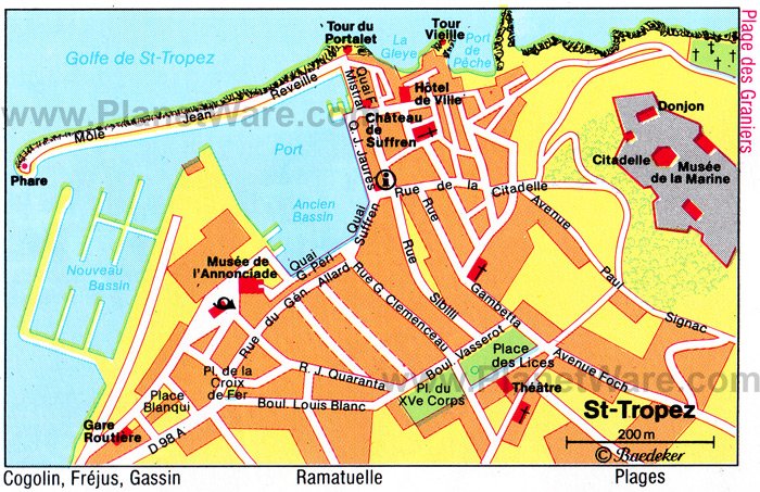 plan de la tour st tropez