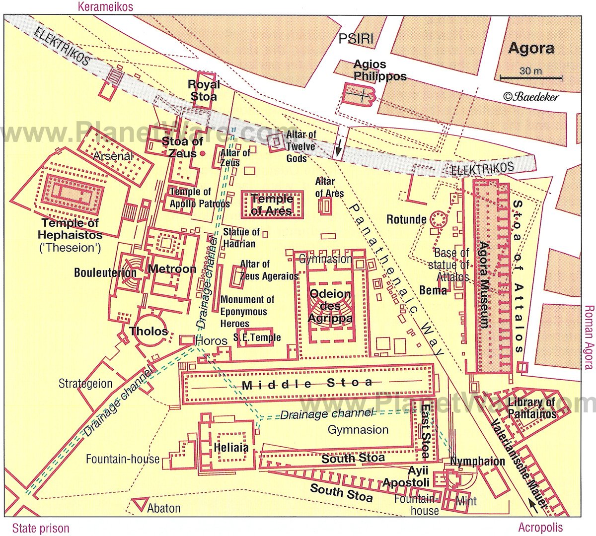 Agorá - Site map