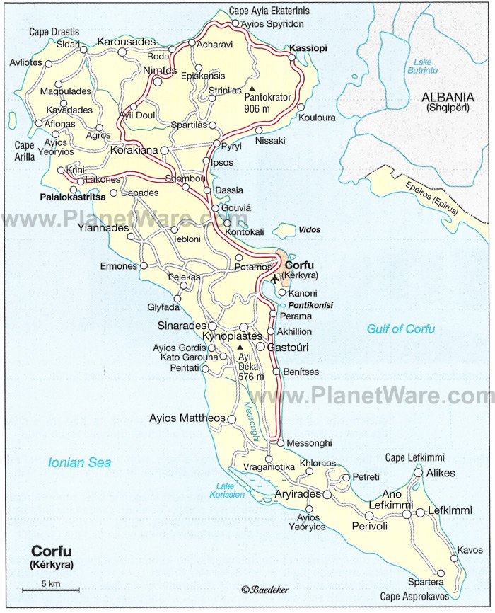 Corfu - Floor plan map