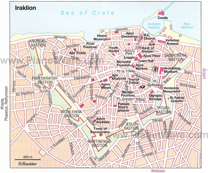 Santorini Map - Tourist Attractions