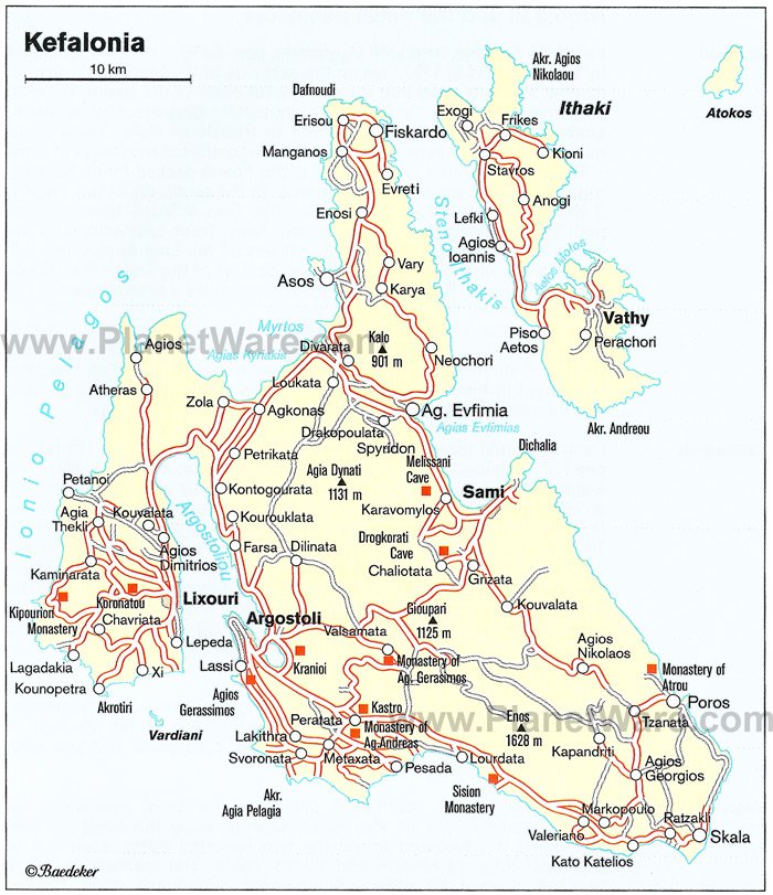 Kefalonia - Floor plan map