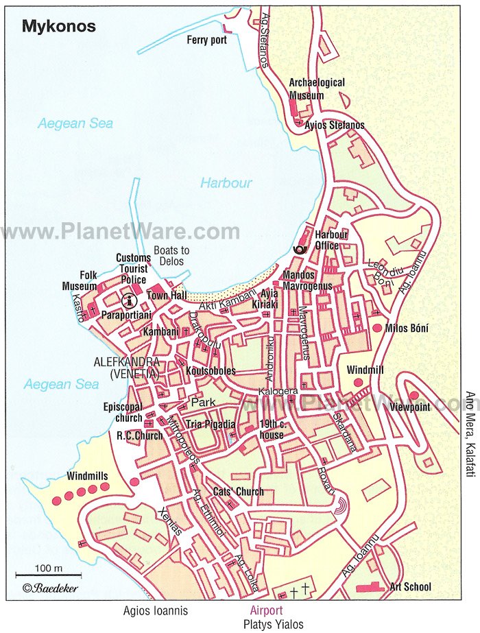 Mykonos - Floor plan map