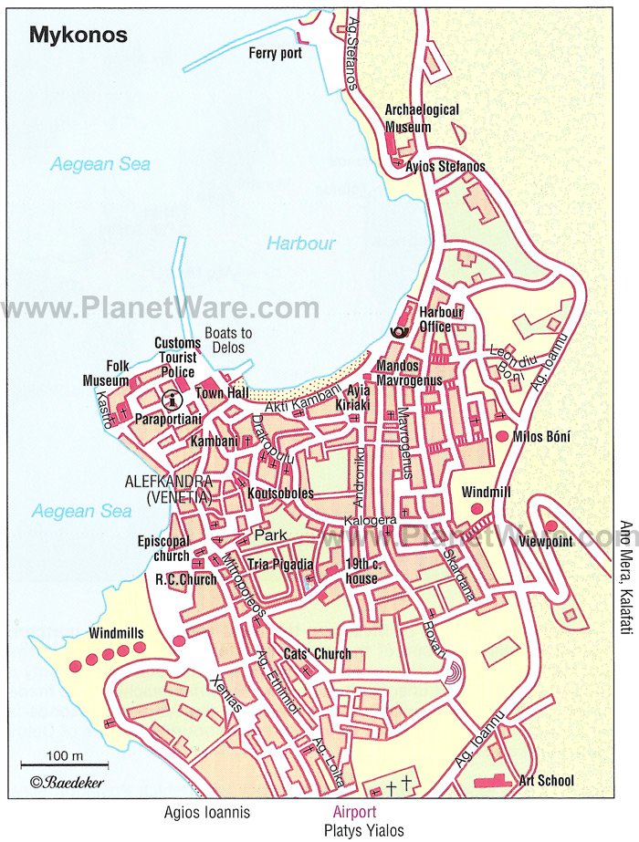 Mykonos - Floor plan map