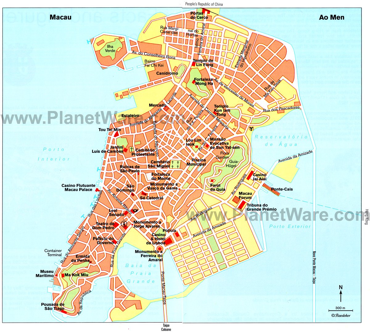 Macau Tourist Map