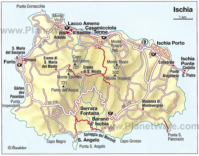 Cartina Geografica Isola Ischia Images