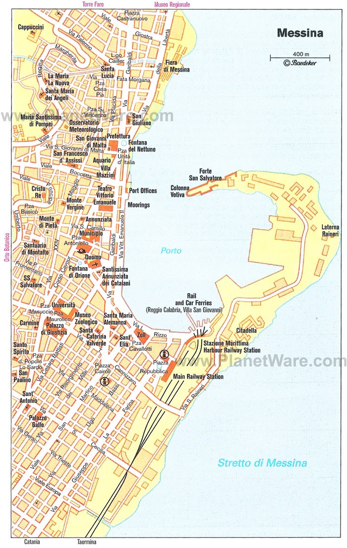 Messina Map - Tourist Attractions