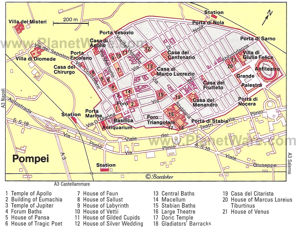 Pompeii Map 