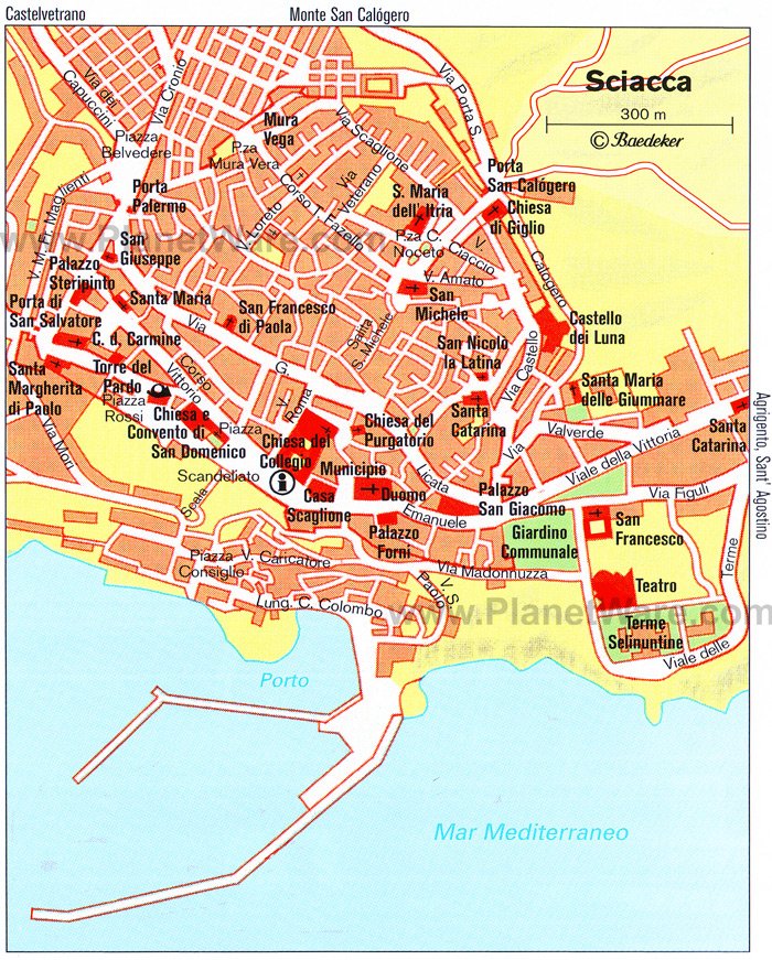 Sciacca Map - Tourist Attractions