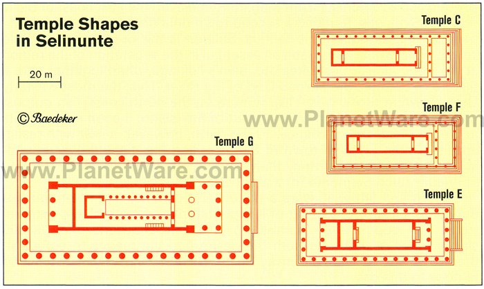 Temple Shapes in Selinunte