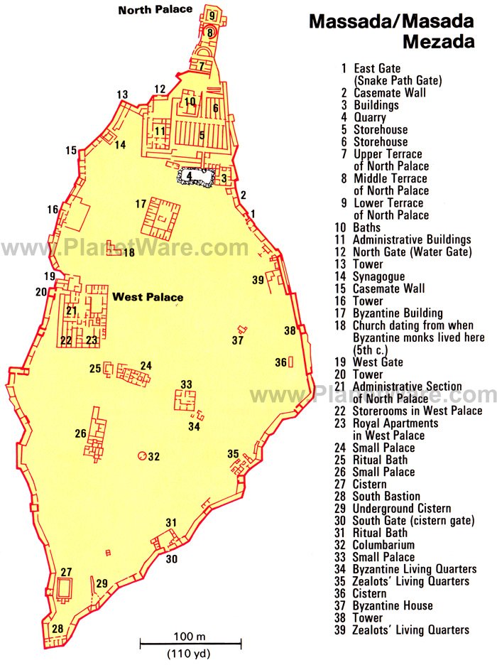 Masada - Floor plan map