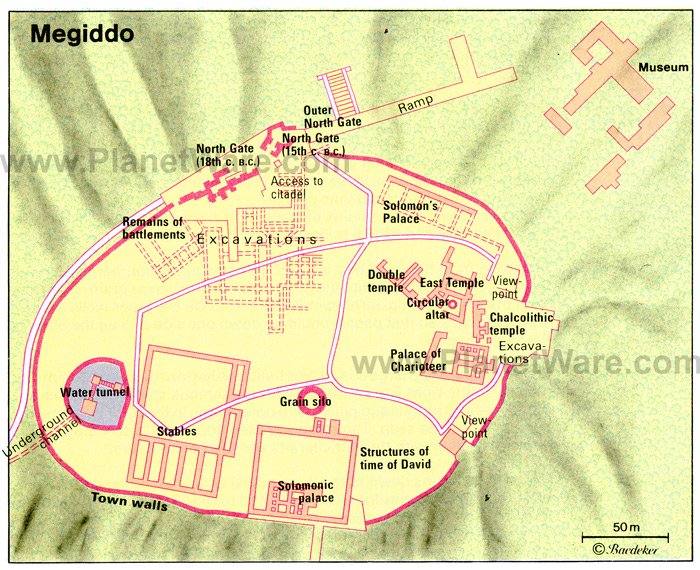 Megiddo - Floor plan map