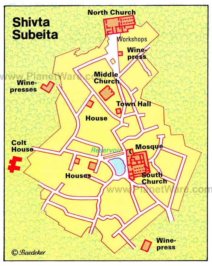 Shivta - Floor plan map