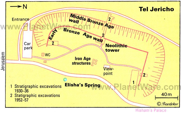 Tel Jericho - Grundrissplan