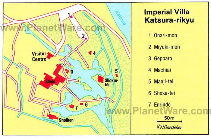 Imperial Villa - Katsura Rikyu - Floor plan map