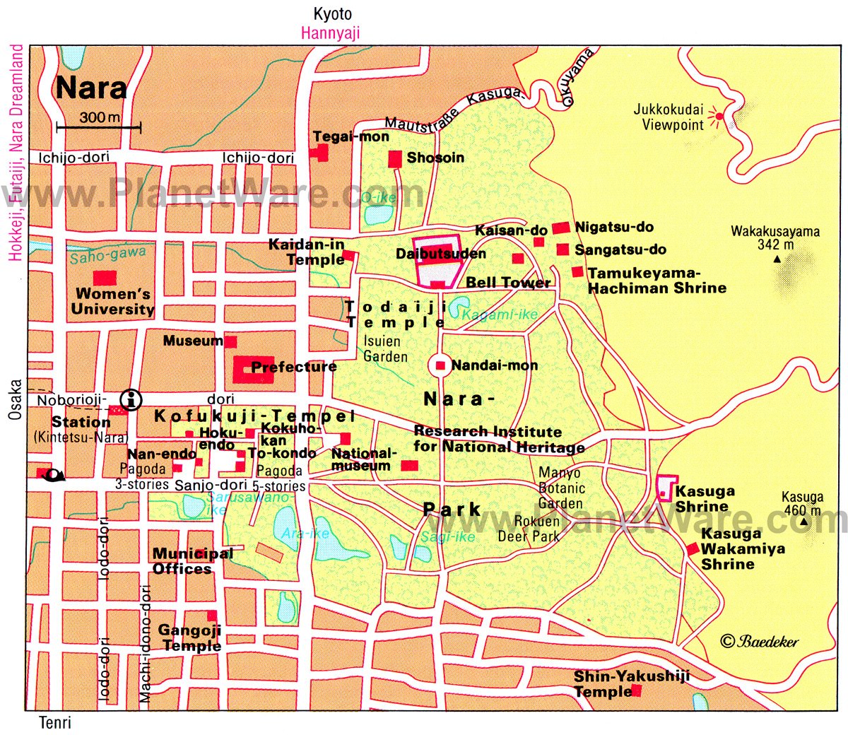 Nara Map - Tourist Attractions