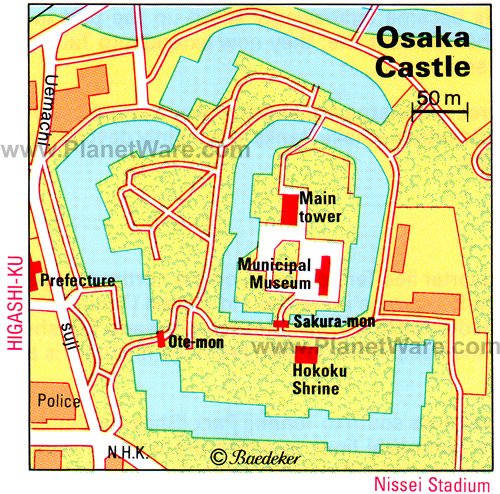 Osaka Castle - Floor plan map