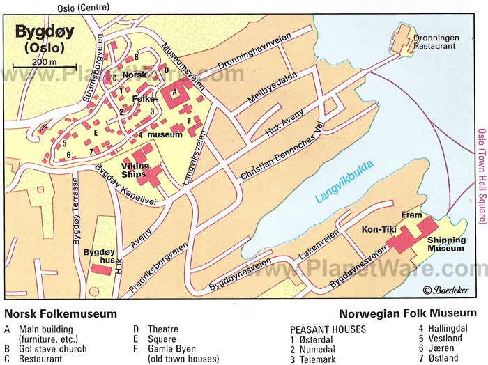 Bygdøy (Oslo) Map - Tourist Attractions