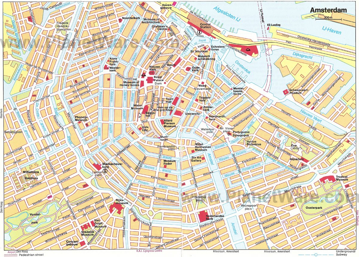 map of amsterdam cruise port